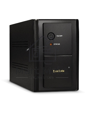 Источник бесперебойного питания ExeGate SpecialPro UNB-2200.LED.AVR.EURO.RJ 2200VA/1300W, LED, AVR, 4 евророзетки, RJ45/11, черный