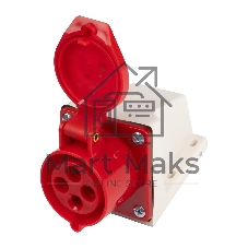 Розетка стационарная для наружной установки PPC 114 3Р+РЕ 16А 380В IP44 Jazzway