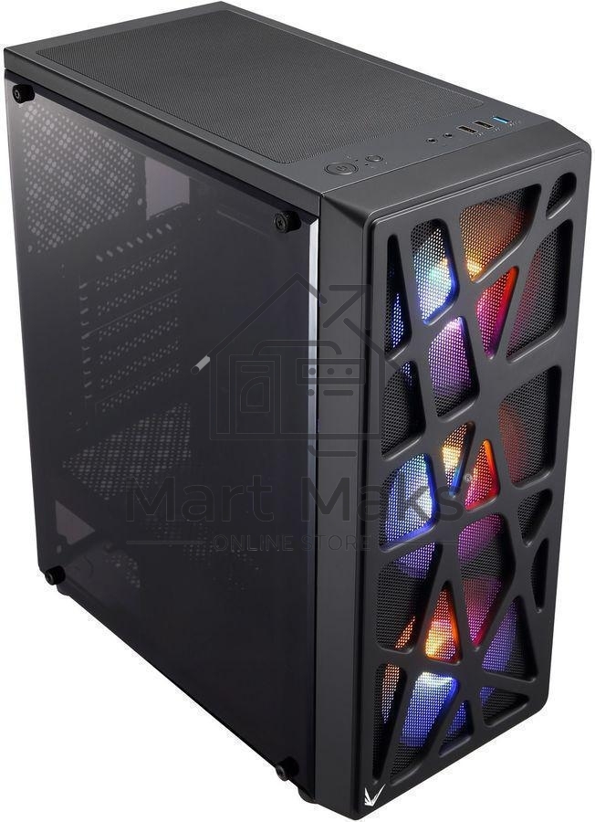 Компьютерный корпус Aerocool / Formula MANA черный без БП ATX 6x120mm 2xUSB2.0 1xUSB3.0 audio bott PSU