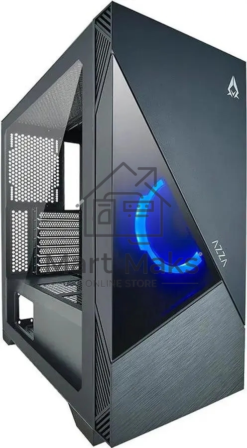 Компьютерный корпус Azza Eclipse черный без БП ATX 9x120mm 5x140mm 2xUSB2.0 1xUSB3.0 audio bott PSU