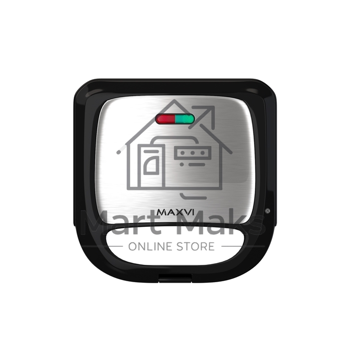 Сэндвичница MAXVI SM751S silver-black
