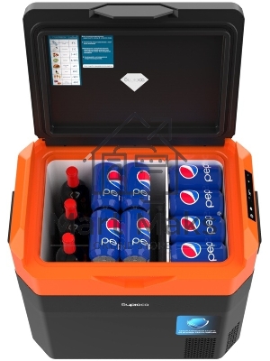 Холодильник автомобильный Бирюса НС-38P7 оранжево-черный