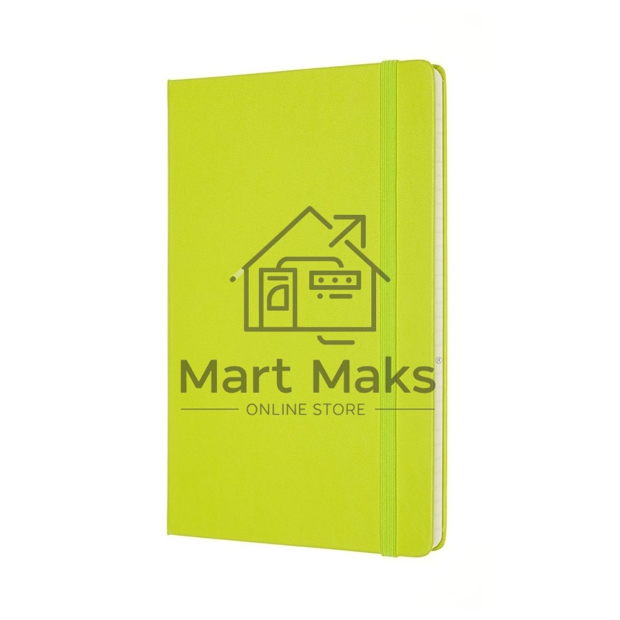 Блокнот Moleskine CLASSIC QP060C2 Large 130х210мм, 240 страниц, линейка, твердая обложка, лайм