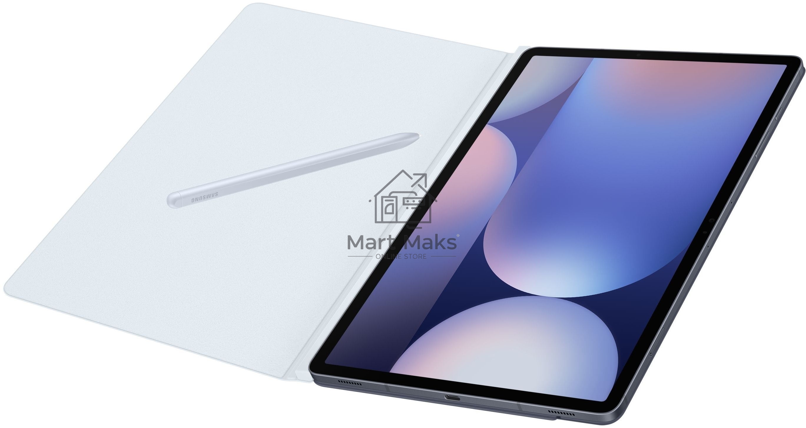 Чехол Samsung для Samsung Galaxy Tab S9+/S9 FE+ EF-BX810PLEGRU поликарбонат/полиуретан голубой