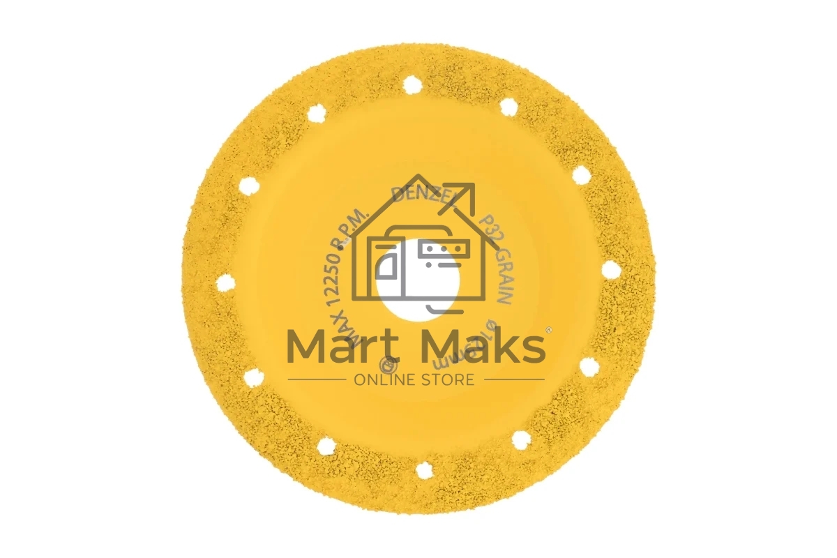 Чашка твердосплавная зачистная Denzel 125 мм, yаклонная, мелкое зерно #32