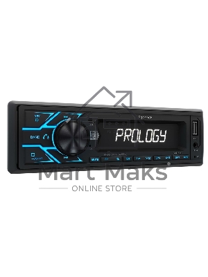 Автомагнитола Prology CMX-190, 1 DIN, Bluetooth, USB Type-A, AUX, пульт ДУ