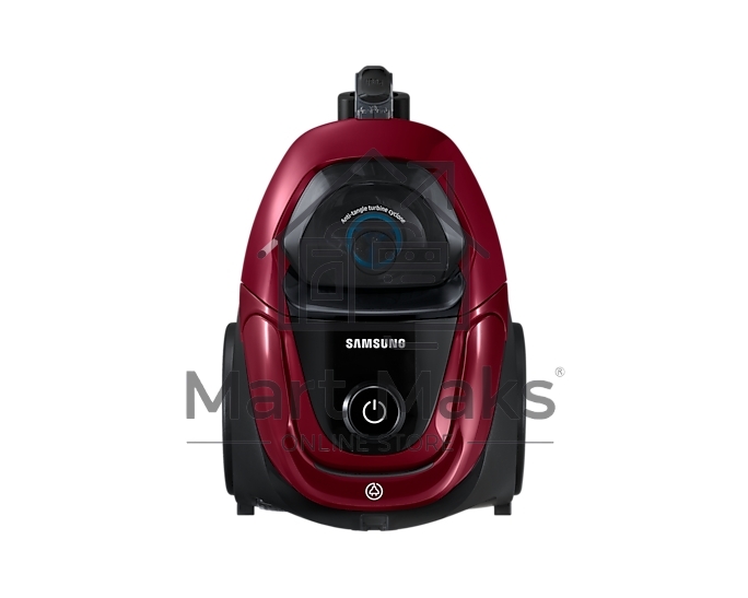 Пылесос Samsung VC18M31A0HP бордовый/черный, 380/1800 Вт, уборка сухая, пылесборник контейнер 2 л