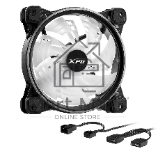 Вентилятор для корпуса ADATA XPG HURRICANE 120 PWM ARGb черный, 120 мм, пластик, 2000 об/мин, 18.17 дБ, 4 pin