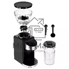 Кофемолка Kitfort КТ-7168 200Вт сист.помол.:жернова вместим.:250гр черный