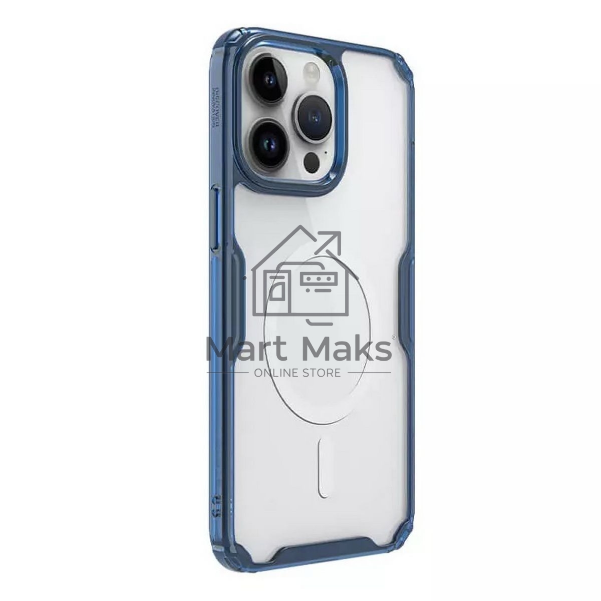Чехол Nature TPU Pro Magnetic Case, синий, (AP IP15 Pro Max)
