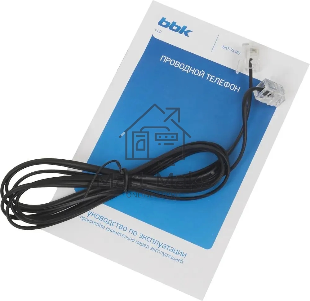 Телефон проводной BBK BKT-74 RU черный
