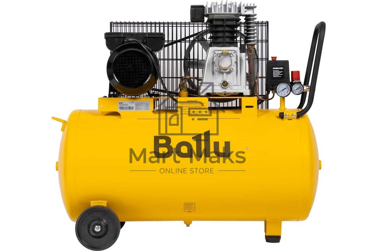 Компрессор воздушный ременной масляный Ballu BCB-100-440 желтый