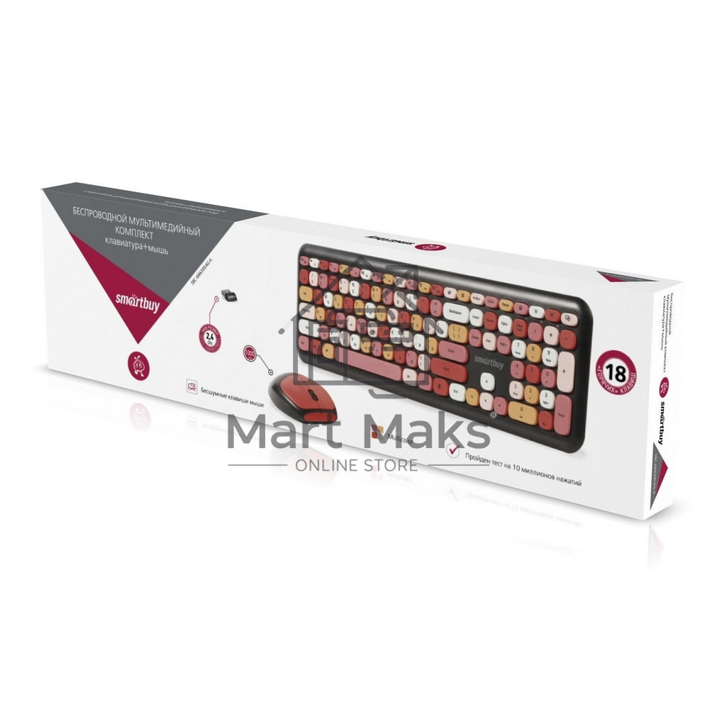 Комплект клавиатура+мышь Smartbuy (SBC-666395AG-K) 666395 черный