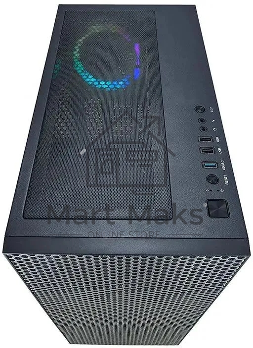 Компьютерный корпус Azza Hive черный без БП ATX 8x120mm 5x140mm 2xUSB2.0 1xUSB3.0 audio bott PSU