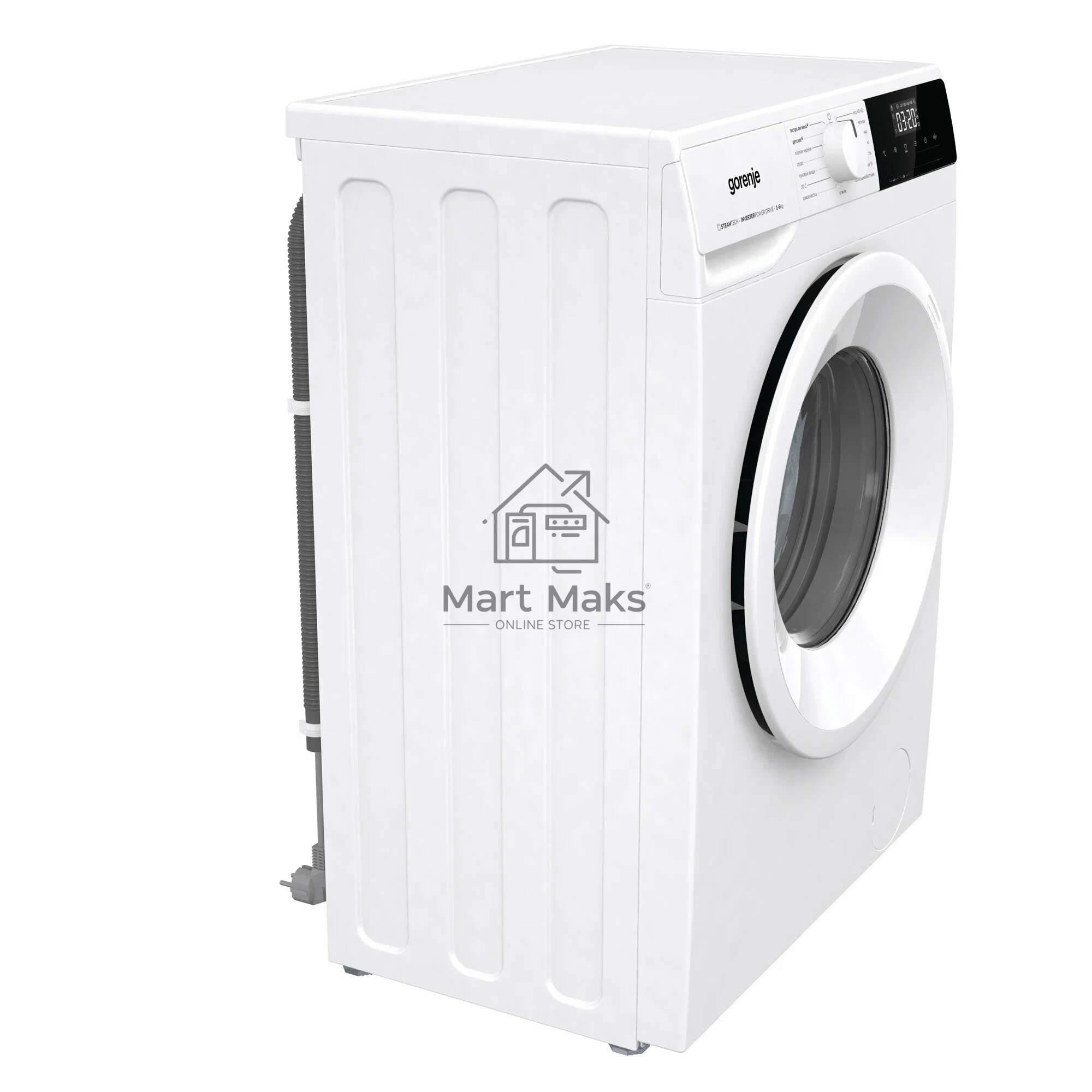Стиральная машина Gorenje W1NHPI62SCS белый, загрузка фронтальная 6 кг, 1200 об/мин., класс: А
