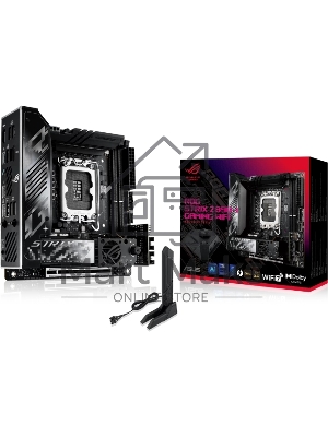 Материнская плата ASUS ROG STRIX Z890-I GAMING WIFI, LGA1851, Intel Z890, 2xDDR5, 2xSATA, 2xM.2, 1xPCI-E 5.0 x16, 1xHDMI, 2xThunderbolt 4, 1x2.5Gb LAN, 9xUSB-A, 1xUSB-C, 5.1, Mini-ITX