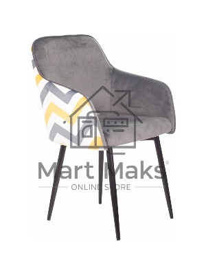 Кресло офисное Бюрократ CH-380F серая жемчужина Italia 26, зигзаг, на ножках металл