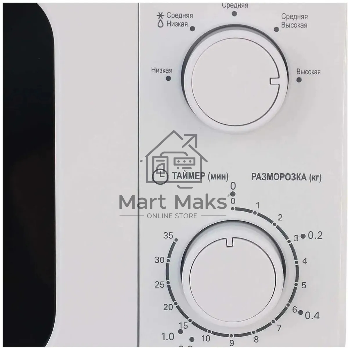 Микроволновая печь LEFF 20MM721W белый, 20 л, 700 Вт, переключатели - поворотный механизм