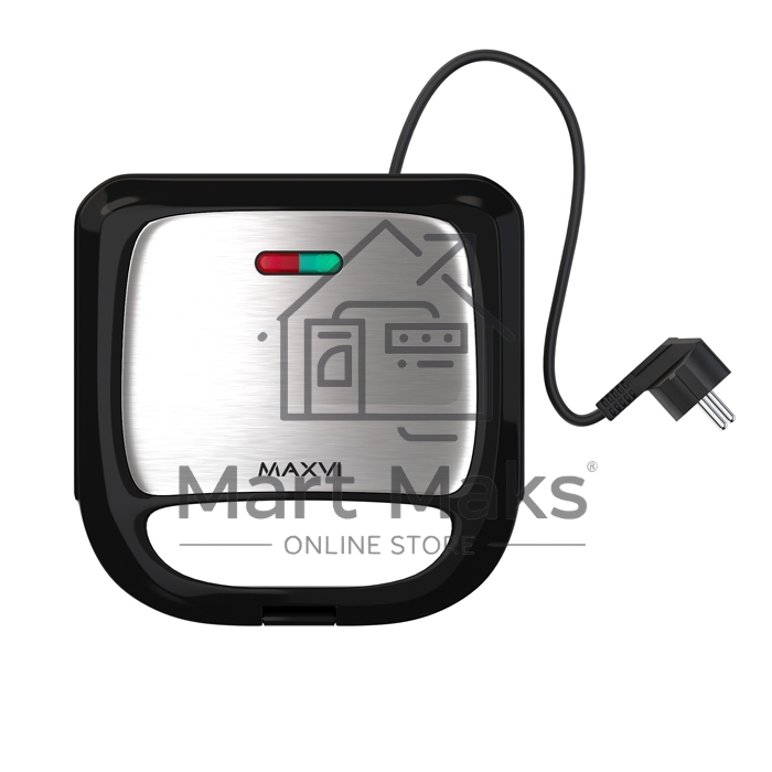 Сэндвичница MAXVI SM751S silver-black