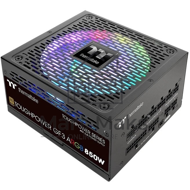 Блок питания Thermaltake Toughpower GF3 ARGB (PS-TPD-0850F4FAGE-1), 850Вт, 80 PLUS Gold, 140мм, модульный, черный
