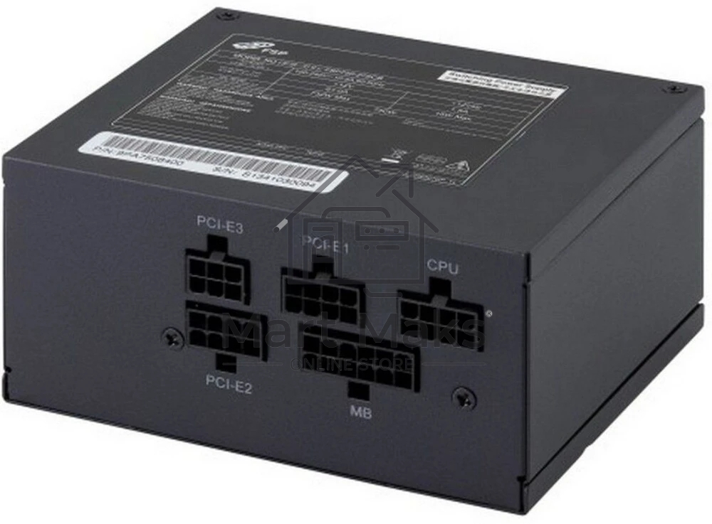 Блок питания FSP FSP750-27SCB 750W, SFX (ШВГ=125*63.5*100мм), 80PLUS Gold, A-PFC, Стандарт IEC 62368,OEM 16