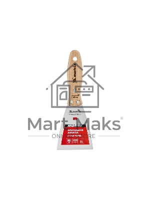 Шпательная лопатка Matrix из нержавеющей стали, 80 мм, буковая рукоятка, EFP