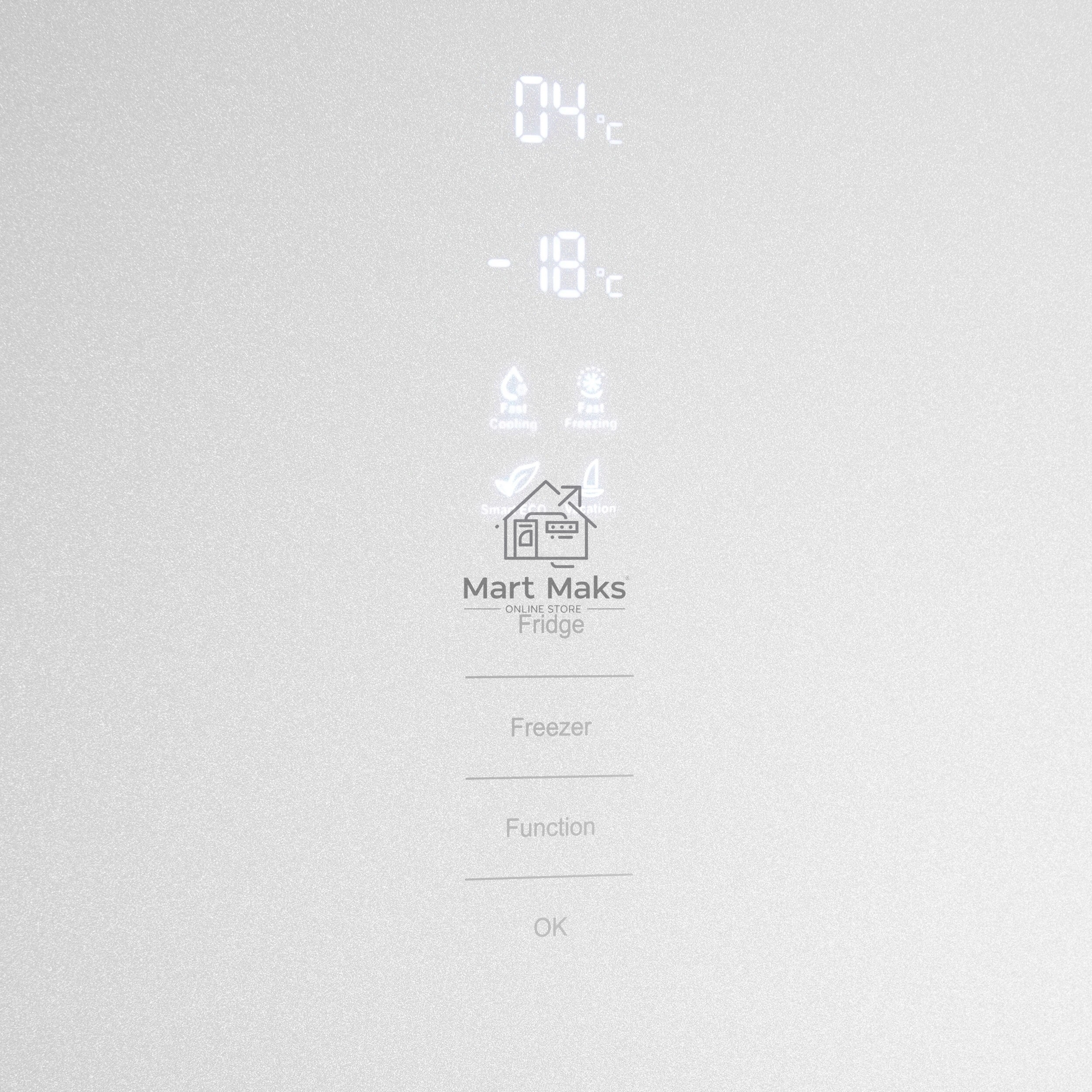 Холодильник Maunfeld MFF1857NFW белый мат. инвертер двухкамерный 336/117л морозилка снизу