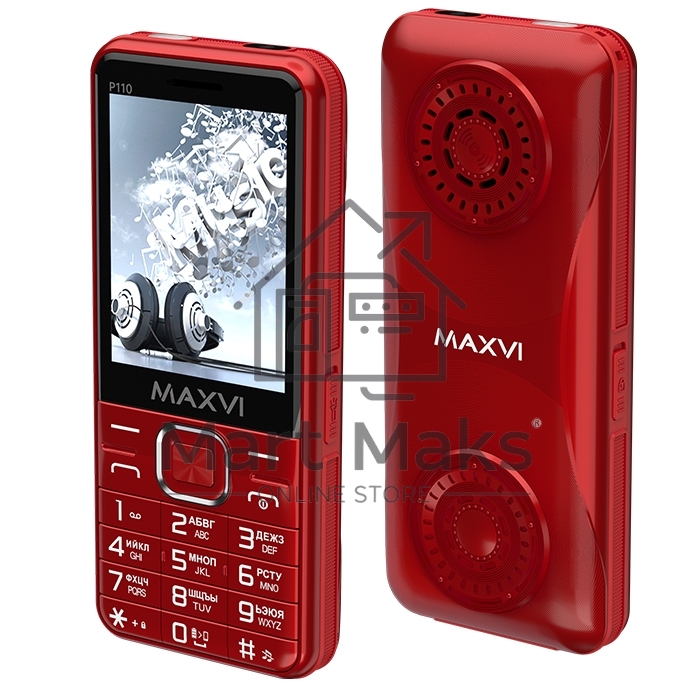 Мобильный телефон Maxvi P110 красный