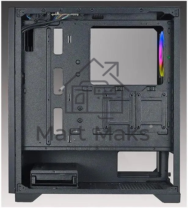 Компьютерный корпус Azza Hive черный без БП ATX 8x120mm 5x140mm 2xUSB2.0 1xUSB3.0 audio bott PSU