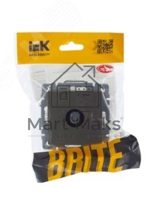 Розетка телевизионная оконечная IEK Brite РТВ11-0-БрШ (BR-A10-O-K37) СП шампань