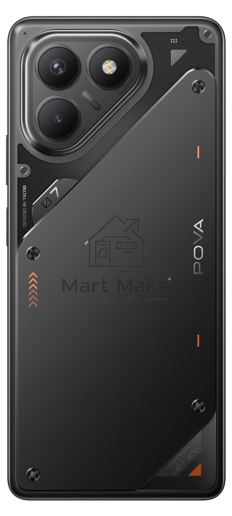 Смартфон Tecno POVA 7 Neo 8/128Gb, черный