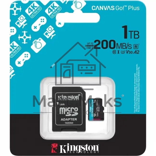 Флеш карта microSDXC 1TB Kingston SDCG4/1TB Canvas Go! Plus + adapter
