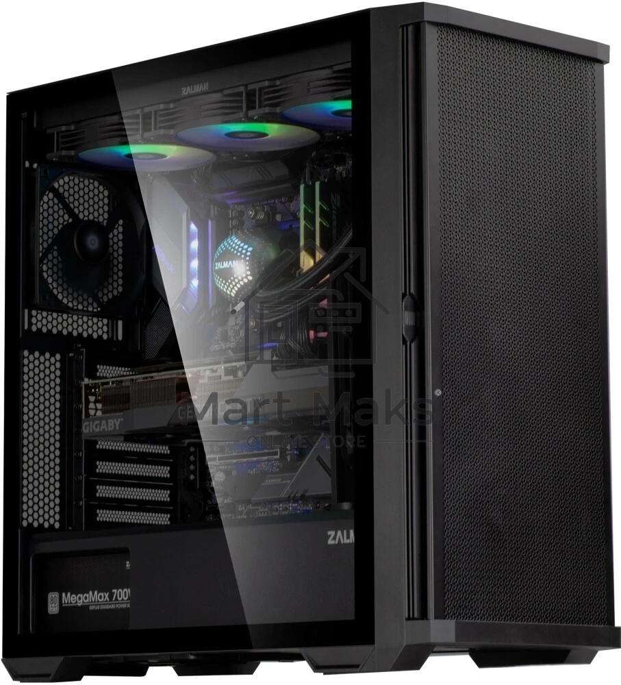Компьютерный корпус ZALMAN Z10, ATX, черный, WINDOW, 2x3.5