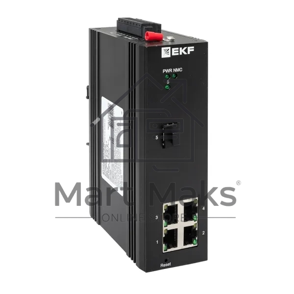 Коммутатор EKF TSX-ML2-1GX/SFP-4GTP, 4×1 Гбит/с PoE + 1×1 Гбит/с SFP, управляемый