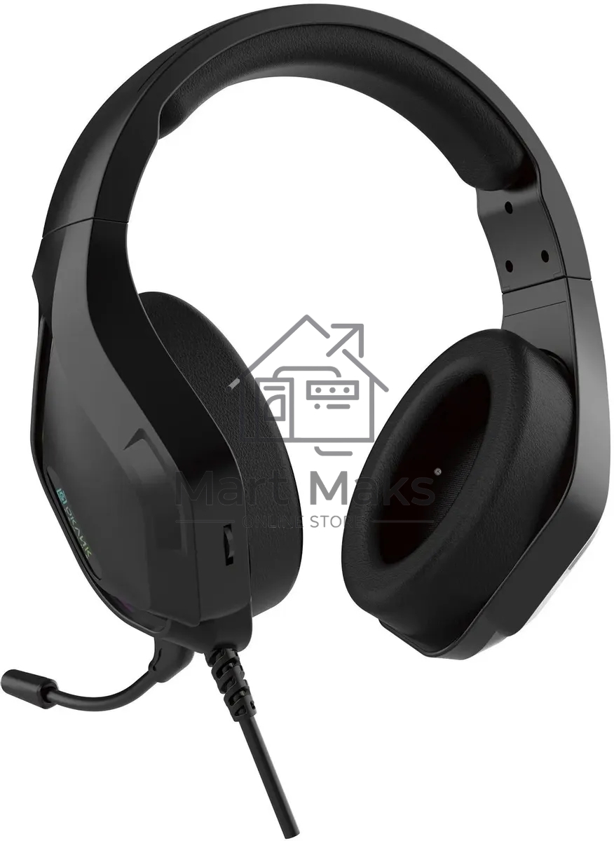 Наушники с микрофоном Oklick HS-L600G черный 2.2м мониторные USB оголовье (1939588)