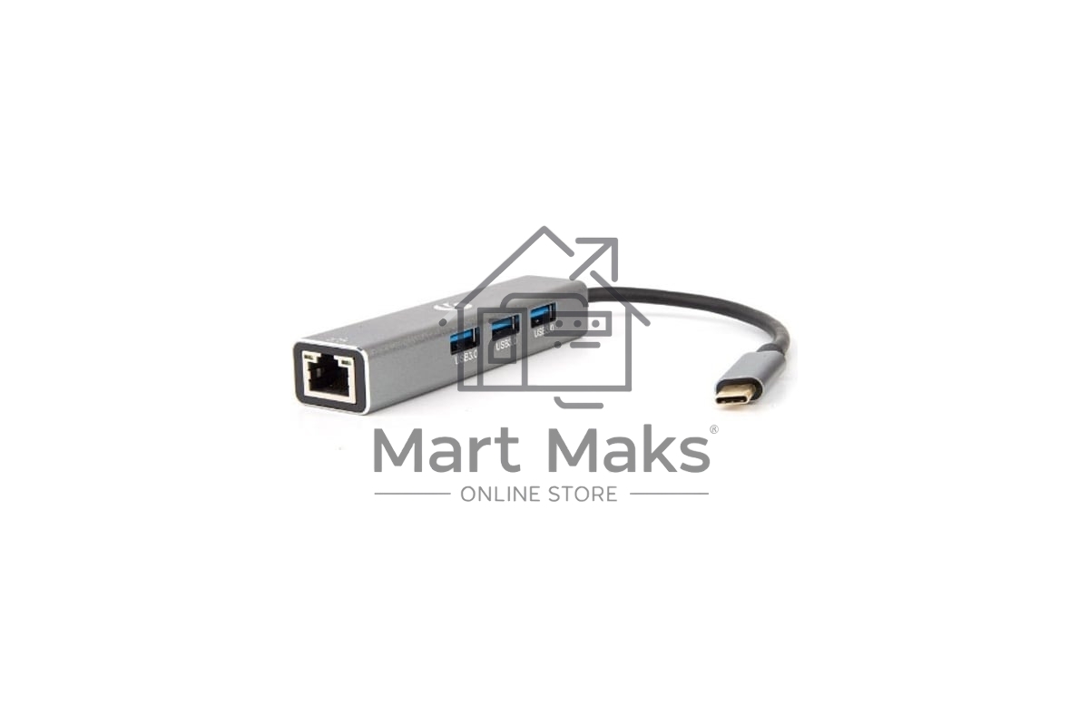USB-концентратор VCOM DH311A USB Type-C, RJ-45/USB 3.0, USB