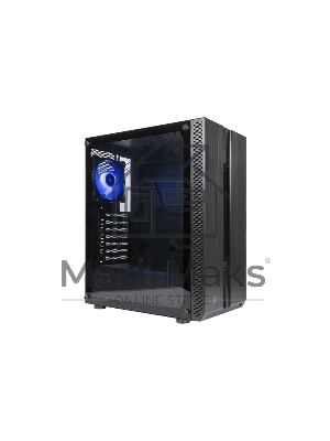 Компьютерный корпус ATX Eurocase A31 ARGB черный без БП закаленное стекло USB 3.0