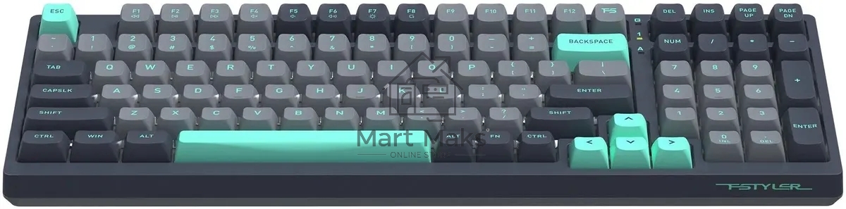 Клавиатура A4Tech Fstyler FS300 механическая черный/серый USB for gamer LED (FS300 PANDA ROCK)