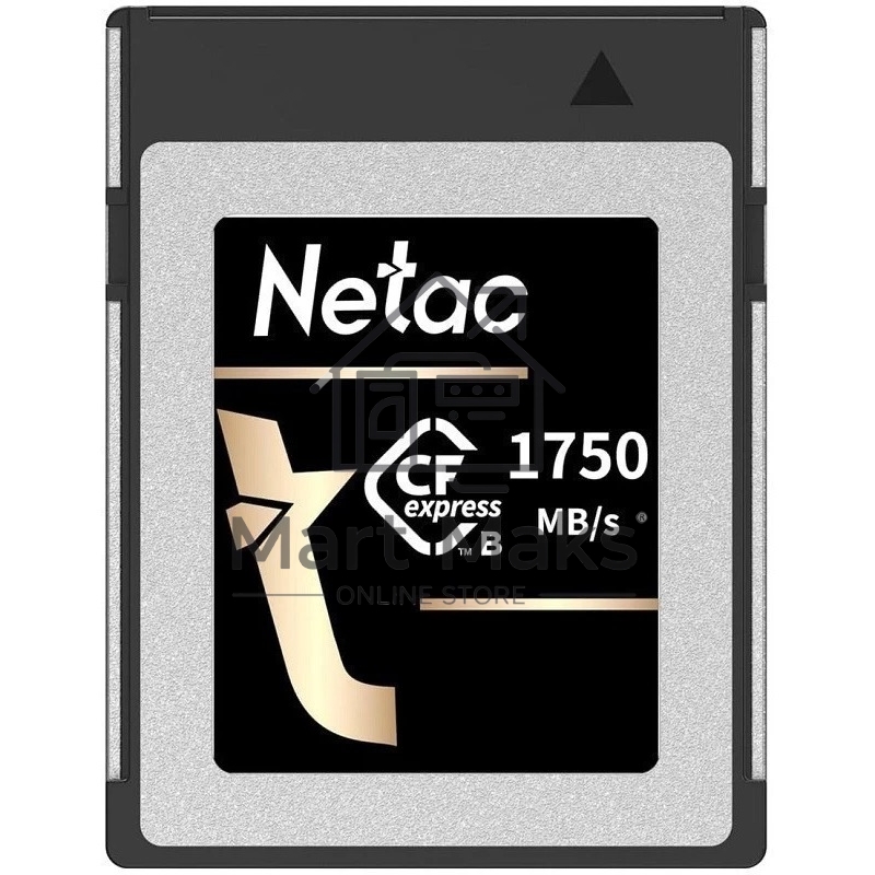 Флеш карта CFexpress 512GB Netac CF2000 <NT02CF2000-512G-S> PCIe Gen 3x2 Type B cards, up to 1750MB/1650MB/