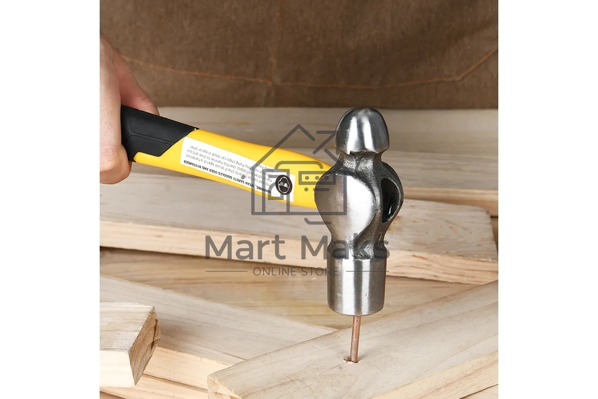 Рихтовочный молоток Deli DL443016 450 гр Фибергласовая рукоять.