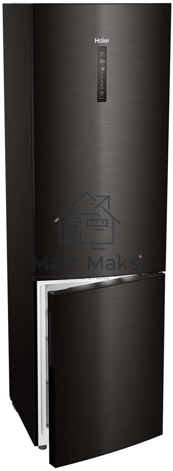 Холодильник Haier C4F740CBXGU1 черный двухкамерный 286/115л морозилка снизу, No Frost