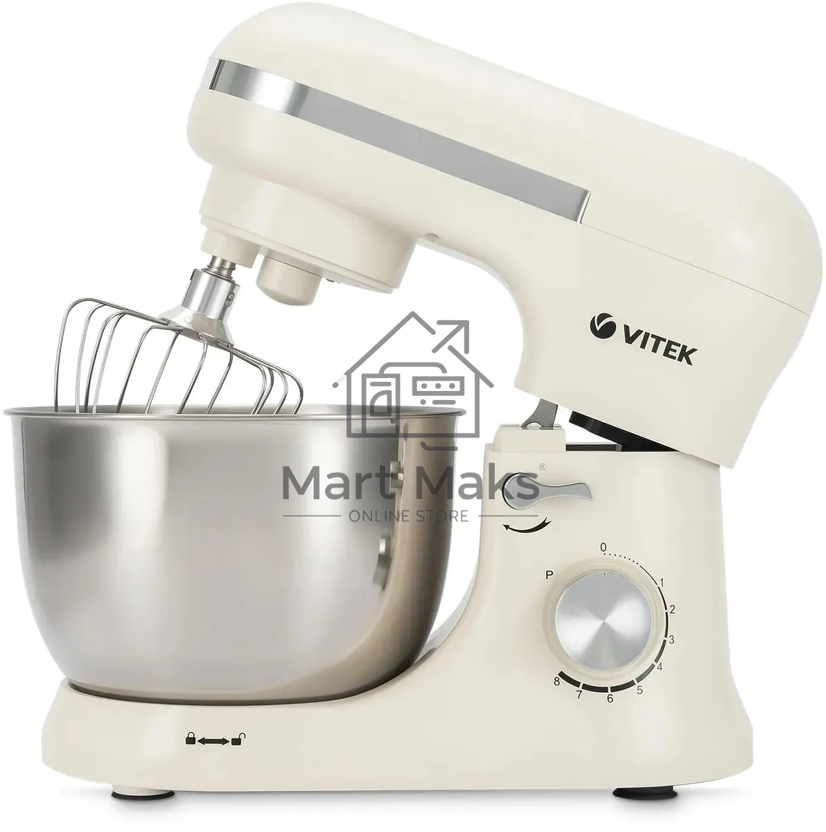 Миксер планетарный Vitek VT-PM0110 1500Вт кремовый