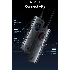 USB-концентратор Vention TQXHB, USB Type-C, USB/USB Type-C/HDMI, USB Type-C