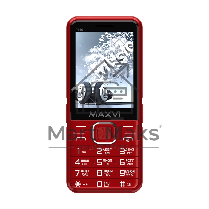 Мобильный телефон Maxvi P110 красный