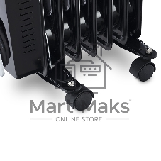 Масляный обогреватель Vitek VT-1717 черный, 1500Вт, 15м2, термостат