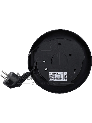 Чайник электрический Starwind SKG1779 1.8 л, 1700 Вт, прозрачный/черный корпус: стекло