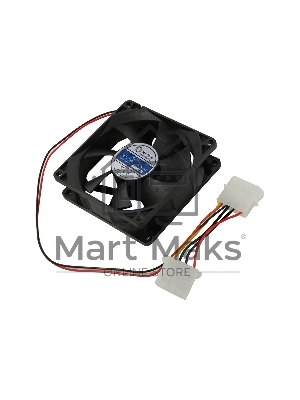 Вентилятор для корпуса 5bites FB8025S-12H4MX черный, 80 x 80 мм, 3000 об/мин, 30 дБ, 4 pin Вентилятор для корпуса 5bites FB8025S-12H4MX черный, 80 x 80 мм, 3000 об/мин, 30 дБ, 4 pin