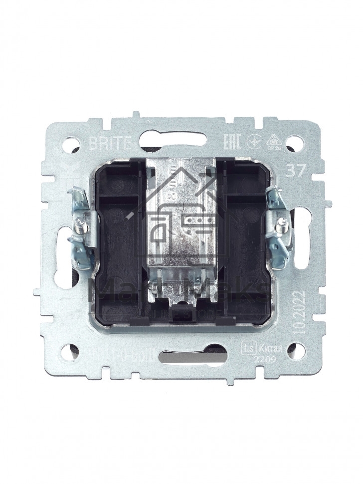 Розетка телевизионная оконечная IEK Brite РТВ11-0-БрШ (BR-A10-O-K37) СП шампань