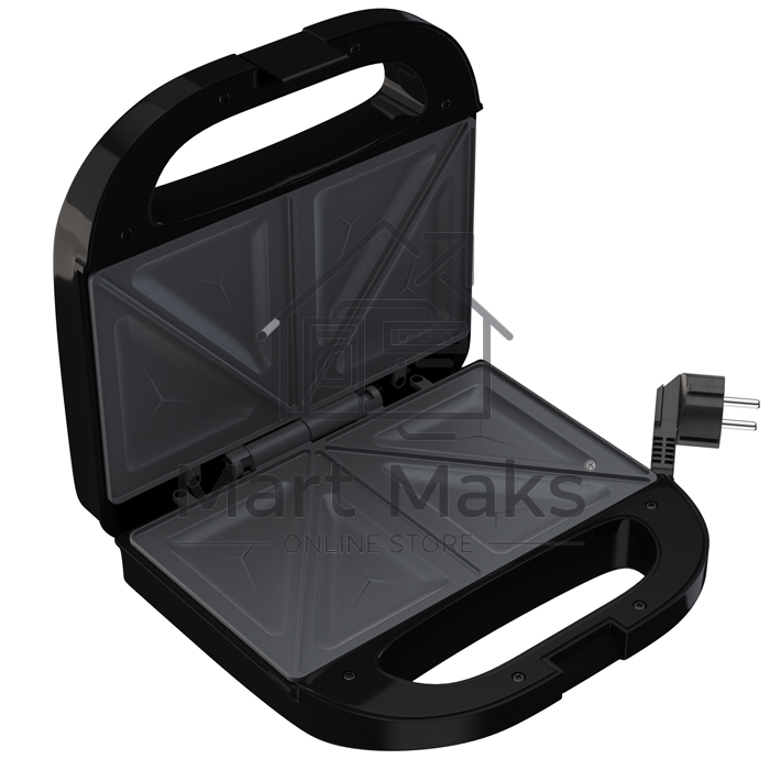 Сэндвичница MAXVI SM751S silver-black