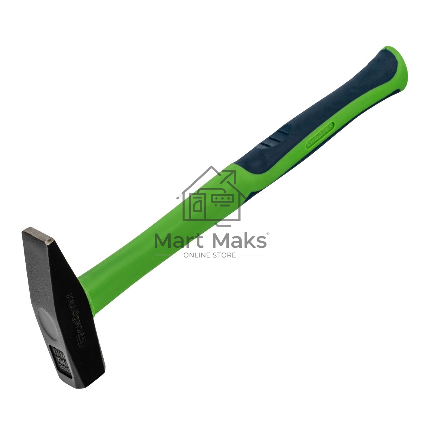 Молоток слесарный Сибртех 300 г, фибергласовая обрезиненная рукоятка